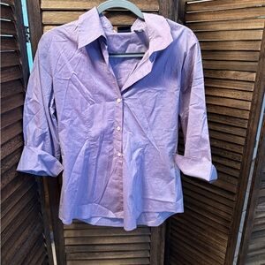 New York & Company Lavender City Stretch Shirt